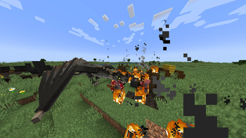 Dragon Fighting Pillagers