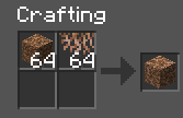 Crafting ui with dirt and hanging roots in it. In the result slot is rooted dirt