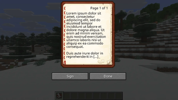 Lore ipsum on a book.