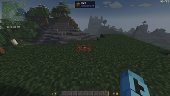 In game UI with Chocapic13 Highperfomance Low shaderpack