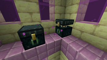 the left one is surely the shulker