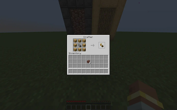 Recipe for Wooden Dimension Portal Igniter.
