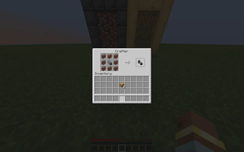 Recipe for Netherite Dimension Portal Igniter.