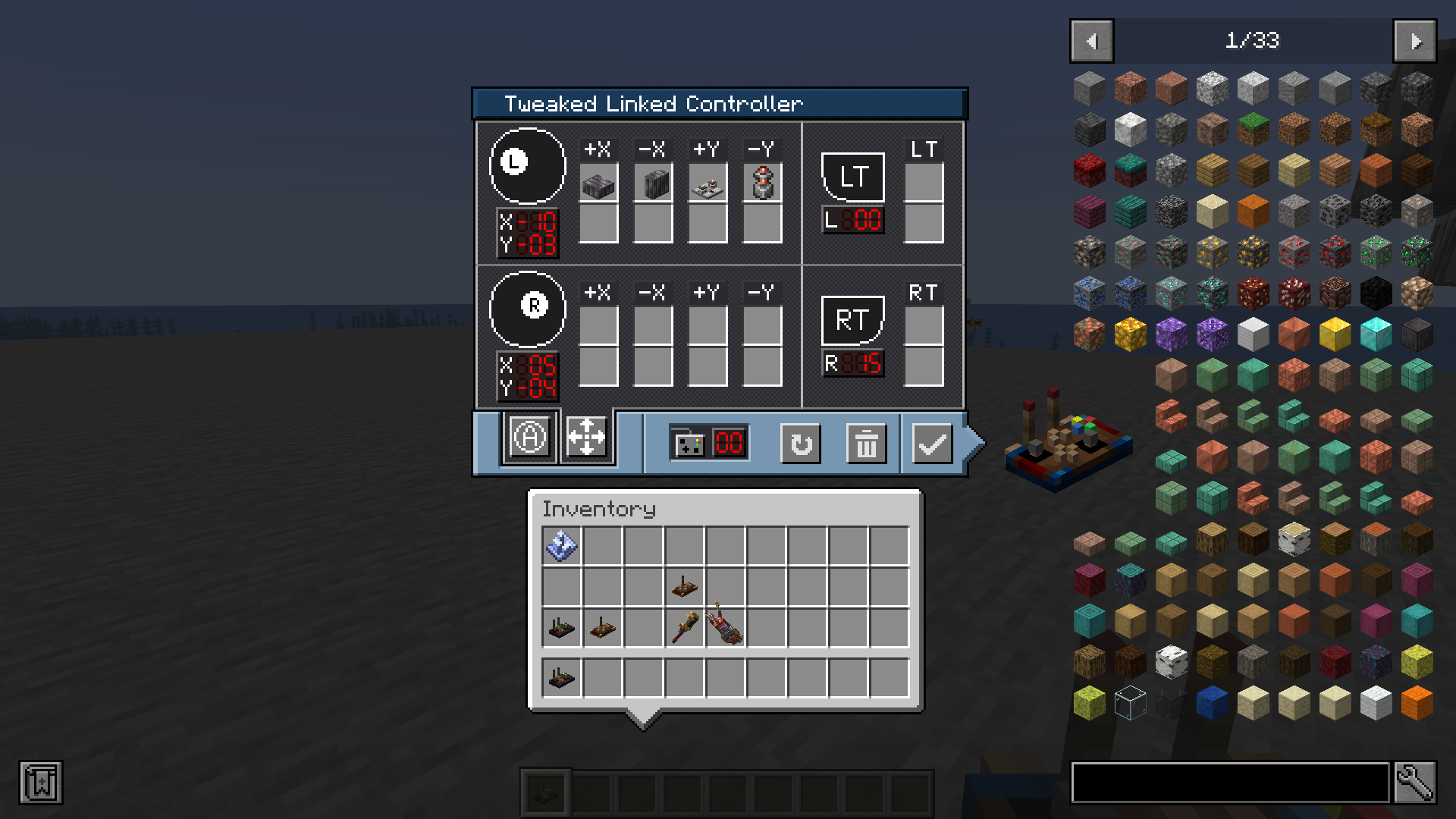 GUI of the controller