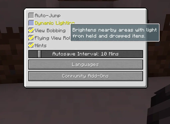 LambDynamicLights Setting Example