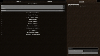 Balancing Config