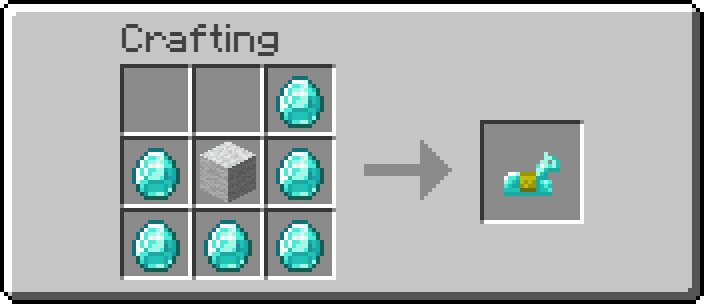Crafting recipe for diamond horse armor