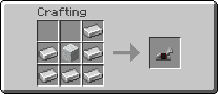 crafting recipe for iron horse armor