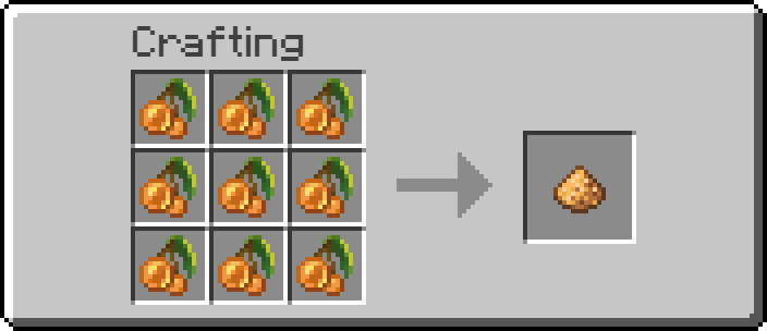 Crafting recipe for glowstone dust