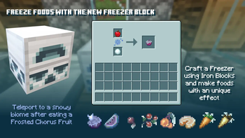 Freeze foods to give them the Brainfreeze effect