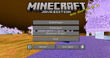 main menu