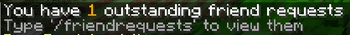 Joining server message showcase