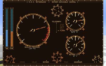 sample steampunk interface
