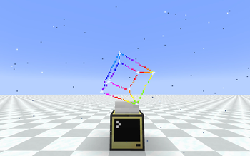 3d cube in interface