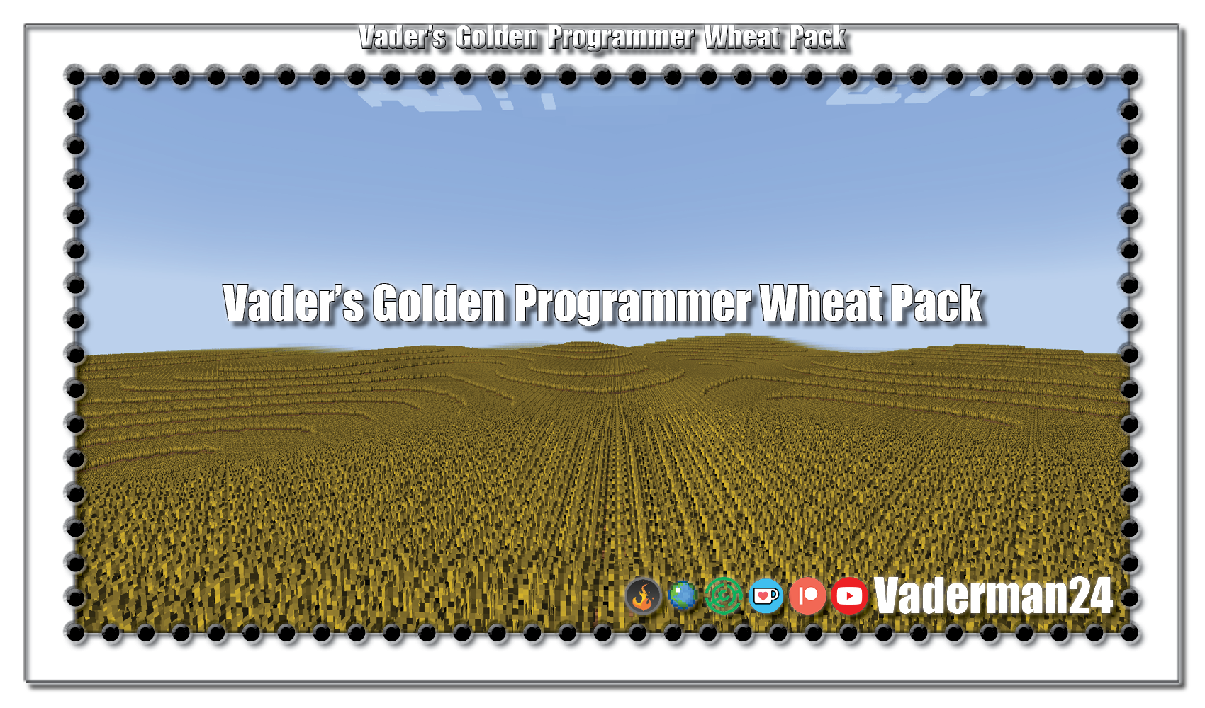 V1.0.0 For Minecraft 1.0 - 1.21 - Vader's Golden Programmer Wheat Pack