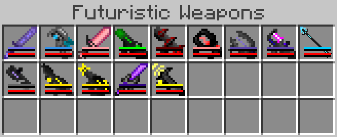 All weapons within the version v1.0.0_0