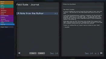 Your own page in the book