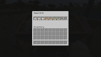 Farmer's Delight Seeds inside Seed Drill's GUI 