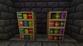 Bookshelf and Chiseled Bookshelf
