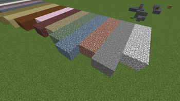 cobbled diorite andesite granite