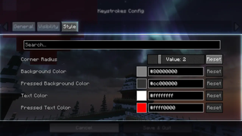 Style Tab