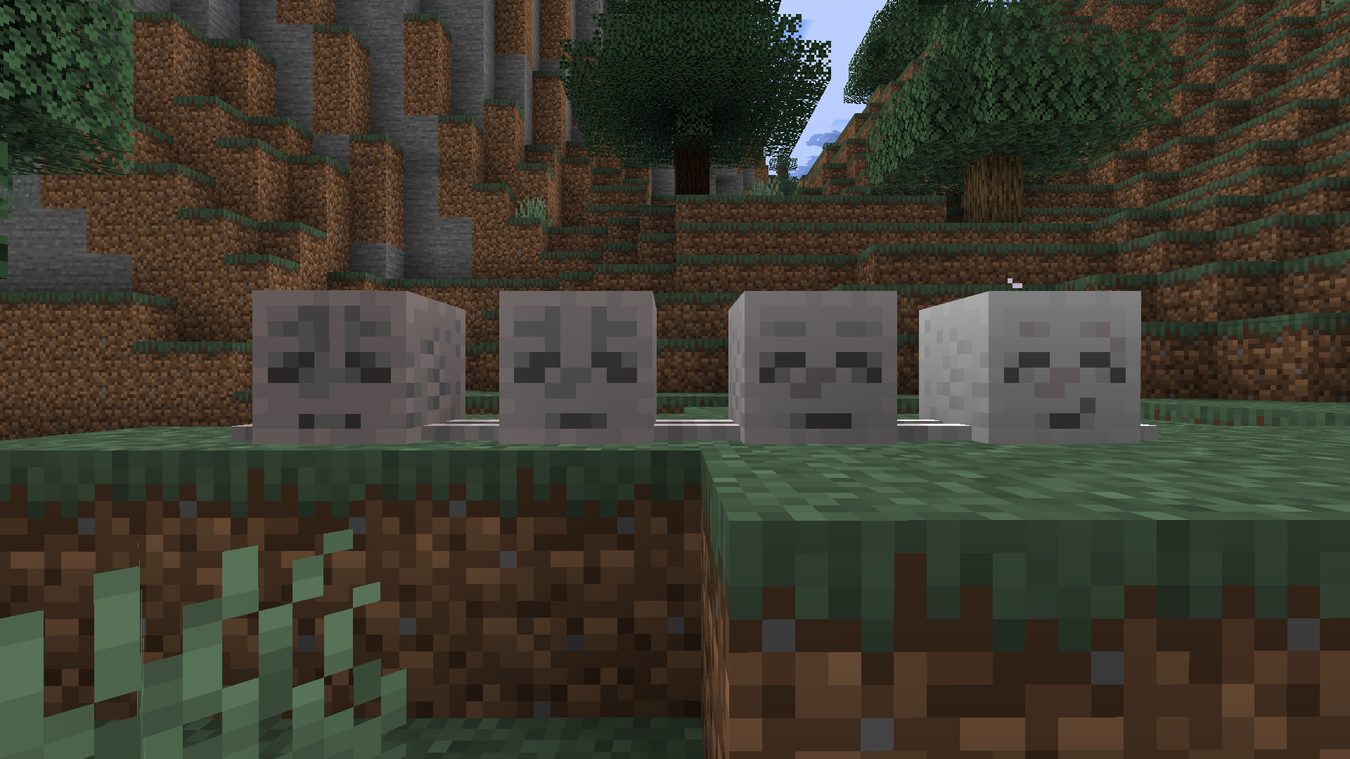 The Dried Ghastery hydration stages.