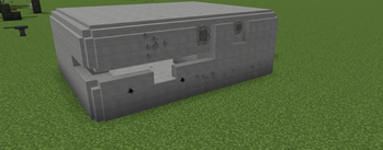 Damaged bunker