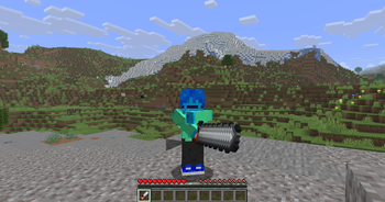 Using the Chainsaw item