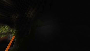 Flashlight Being Used In A Cave