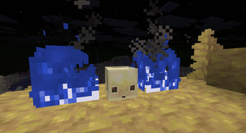 Sulfur Cube with Sulfur Fire