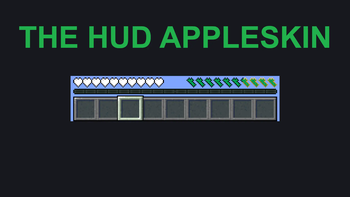 The HUD with AppleSkin