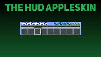 The HUD with AppleSkin