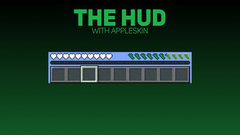 The HUD with AppleSkin