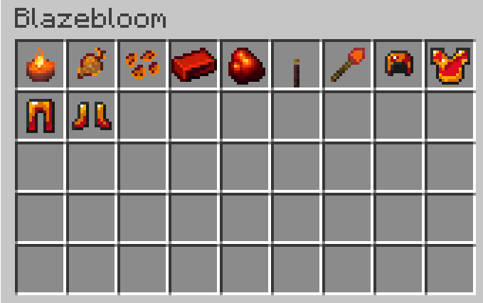 BlazeBloom Items