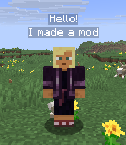 Messages above the player's head