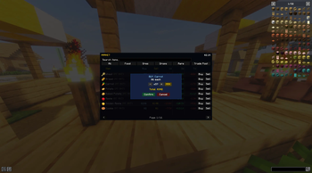 Market GUI - Confirm Transaction