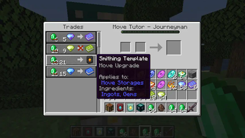 Move Tutor Villager Trade