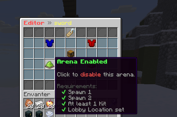 Arena Conditions