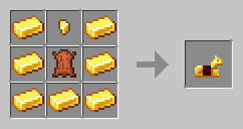 Gold Horse Armor Recipe