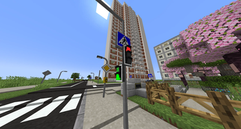 Timer on the unlit segment of a pedestrian light