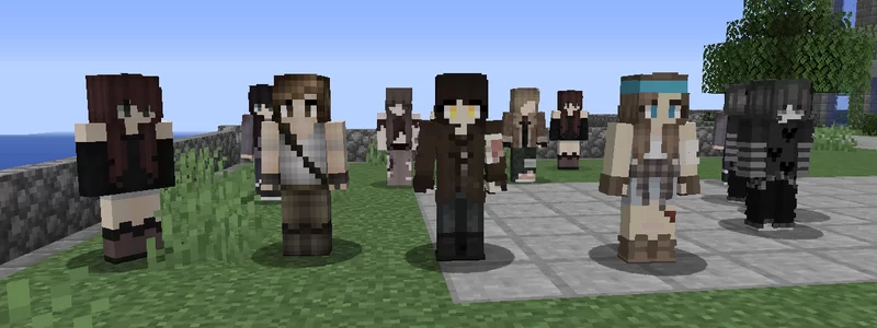 a lot of alex entity copies via custom npc mod