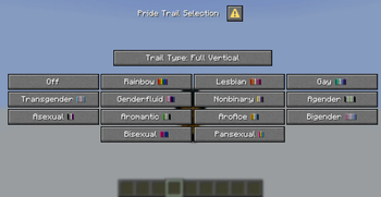 Pride Trail Selection Screen