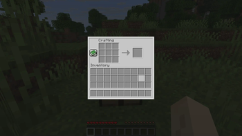 The crafting screen with Different Inventory