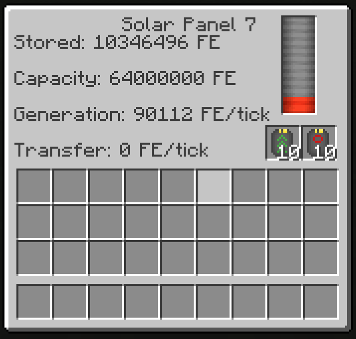 Solar Panel Menu