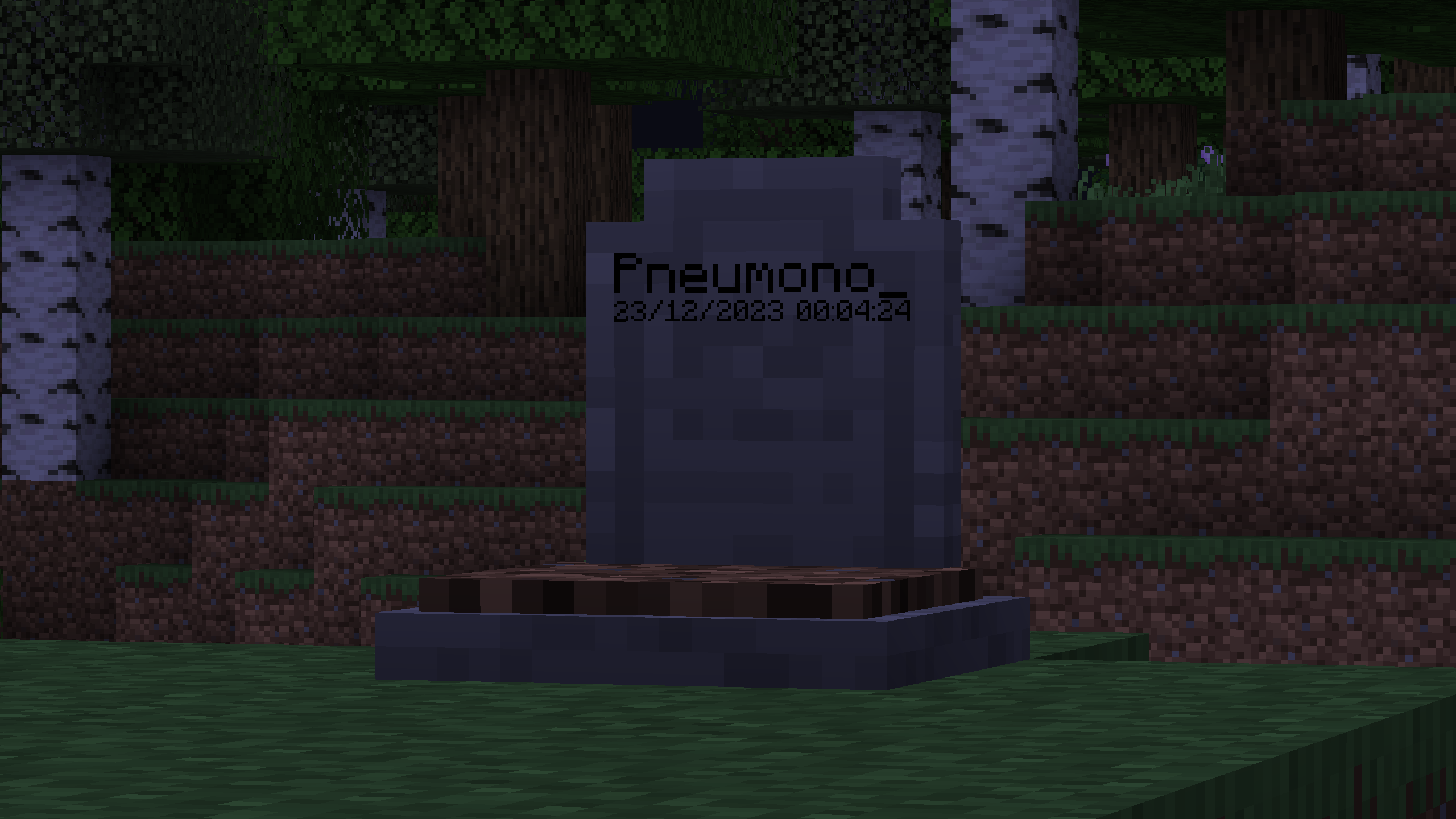A grave placed after my unfortunate demise on 23rd December, 2023, at 4 minutes and 24 seconds past midnight (do not question my sleep schedule)