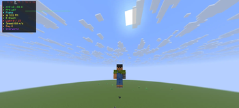 HUD in-game showing all elements