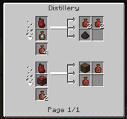 This image shows the change made by WitcheryPatch which fixes the NEI Distillery bug. As you can see, both recipes are shown. Without WitcheryPatch, only the first recipe would be shown.