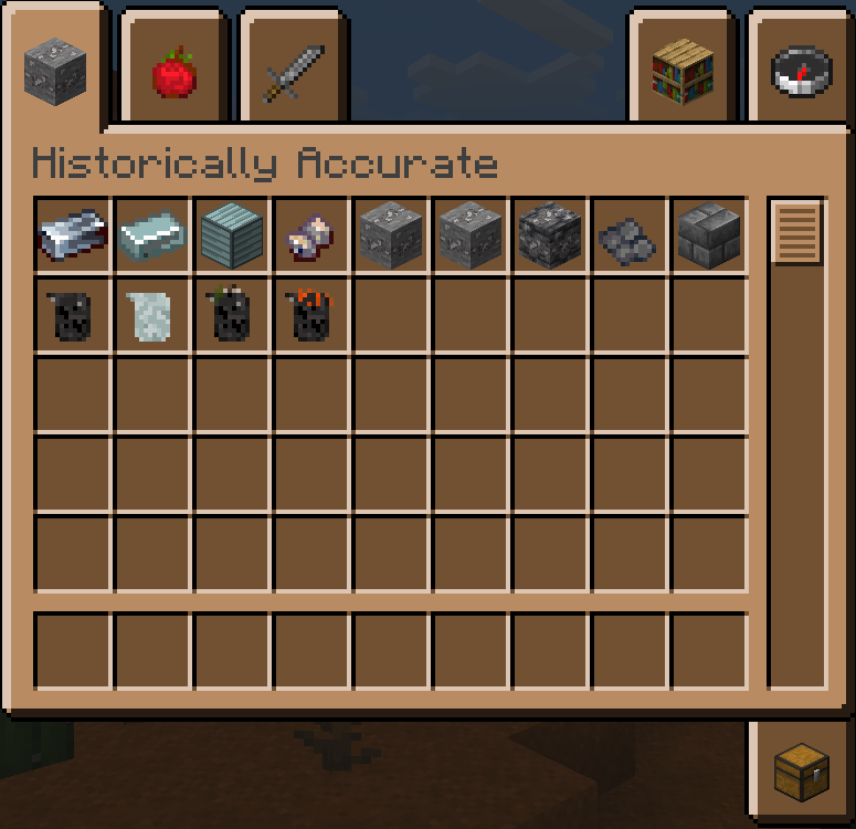 Main creative tab