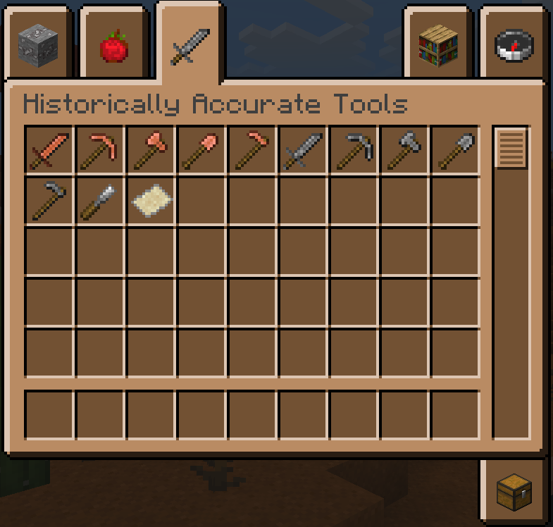 Tools creative tab