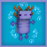 Blue Axolotl 3D Totem